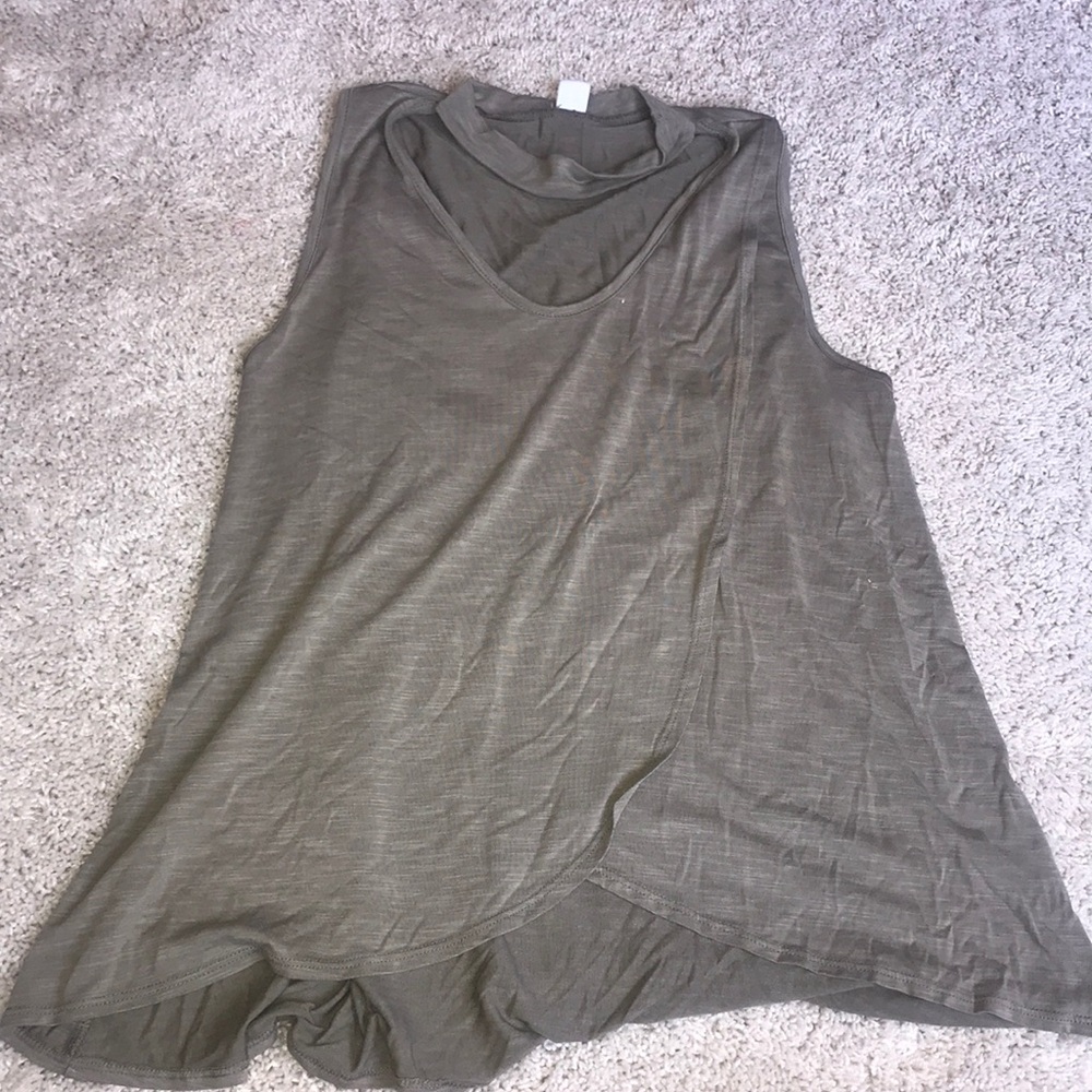 Green halter top